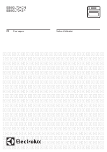 Mode d’emploi Electrolux EB6GL70KSP Four