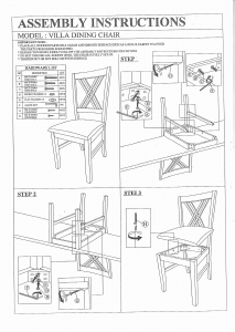 Hướng dẫn sử dụng Talgø Villa Ghế