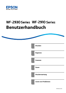 Bedienungsanleitung Epson WorkForce WF-2910DWF Multifunktionsdrucker