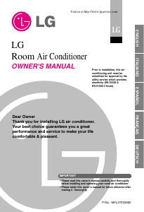 Manual LG G12AH Air Conditioner