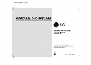 Käyttöohje LG DP171 DVD-soitin
