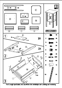 Bruksanvisning Talgø Gloria Sängbord