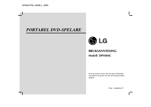 Bruksanvisning LG DP9800 DVD spelare