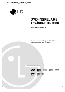 Bruksanvisning LG DR7400 DVD spelare