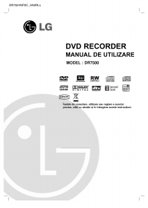 Manual LG DR7500B DVD player