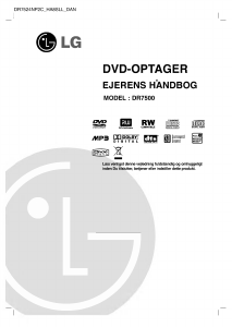 Brugsanvisning LG DR7500B DVD afspiller