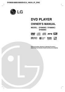 Manuale LG DV8900C Lettore DVD
