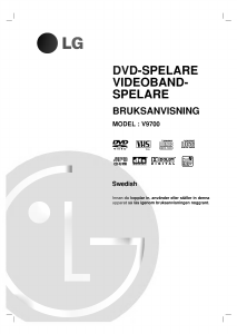 Bruksanvisning LG DV9700 DVD spelare