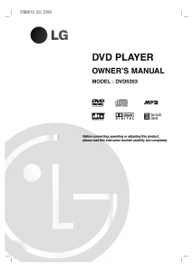 Használati útmutató LG DVD5353 DVD-lejátszó