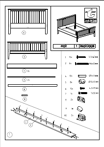 Hướng dẫn sử dụng Talgø Cama Khung giường