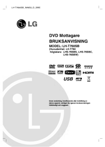 Bruksanvisning LG LH-T760SB DVD spelare