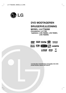 Brugsanvisning LG LH-T760SB DVD afspiller
