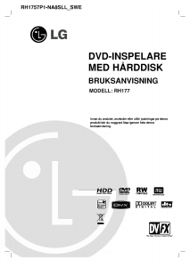 Bruksanvisning LG RH177 DVD spelare