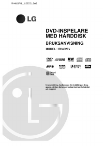 Bruksanvisning LG RH4820V DVD spelare