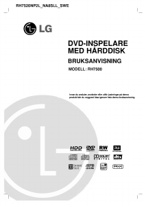 Bruksanvisning LG RH7500 DVD spelare