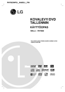 Käyttöohje LG RH7800 DVD-soitin