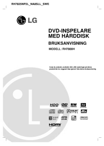 Bruksanvisning LG RH7800H DVD spelare