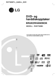 Bruksanvisning LG RHS7750MH DVD-spiller