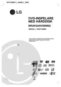 Bruksanvisning LG RHS7750MH DVD spelare