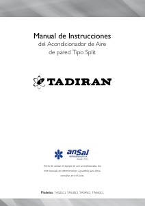 Manual de uso Tadiran TAS30CI Aire acondicionado