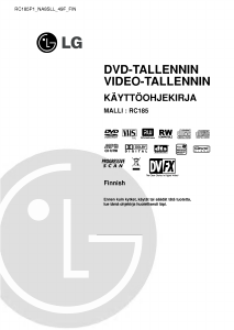 Käyttöohje LG RC185 DVD-videosoitin