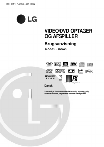 Brugsanvisning LG RC185 DVD-Video kombination