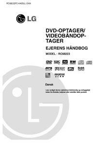 Brugsanvisning LG RC68223P1 DVD-Video kombination