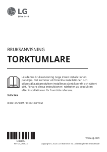 Bruksanvisning LG RH80T2SP7RM Torktumlare