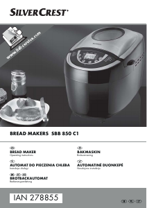 Instrukcja SilverCrest SBB 850 C1 Automat do chleba