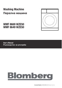 Manual Blomberg WMF 8669 WZE50 Washing Machine