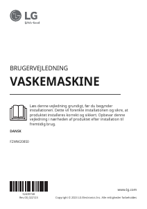 Brugsanvisning LG F2WM208S0 Vaskemaskine