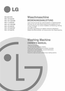 Manual LG WD-1271FBB Washing Machine