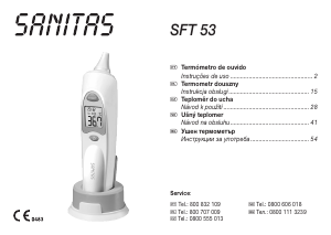 Manual Sanitas SFT 53 Termómetro