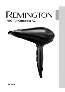 Εγχειρίδιο Remington AC5911 Pro-Air Πιστολάκι μαλλιών