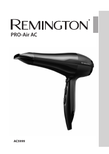Kullanım kılavuzu Remington AC5999 Pro-Air Saç kurutma makinesi