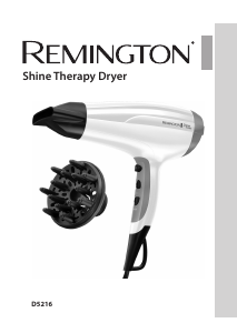 Manual de uso Remington D5216 Shine Therapy Secador de pelo