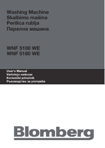 Priručnik Blomberg WNF 5100 WE Stroj za pranje rublja