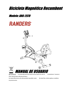 Manual de uso Randers ARG 2570HP Bicicleta estática