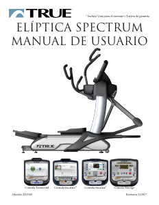 Manual de uso True Spectrum Bicicleta elíptica