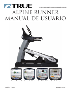 Manual de uso True Alpine Runner Cinta de correr