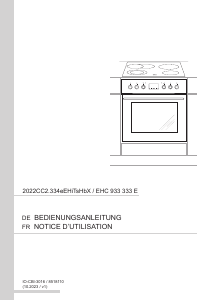 Mode d’emploi Amica EHC 933 333 E Cuisinière