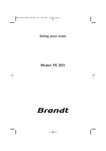 Handleiding Brandt FE201XU1 Oven