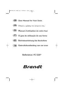 Manual Brandt FC520XS1 Forno