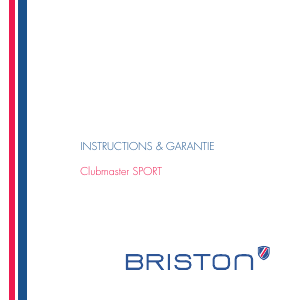 Mode d’emploi Briston 23342.SA.TS.25.NIB Clubmaster Sport Montre