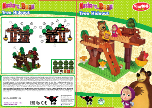 Manuale PlayBIG Bloxx set 800057106 Masha and the Bear Casa sull'albero