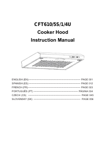 Manual Candy CFT610/5S/1/4U Exaustor