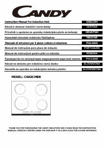 Руководство Candy CI642CMBB Варочная поверхность