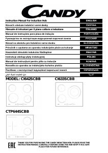 Manual Candy CI642SCBB Plită