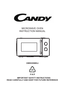 Manual Candy CMW20SMSLI Cuptor cu microunde