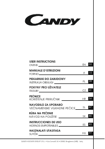 Manuale Candy FCTS886XL WIFI Forno